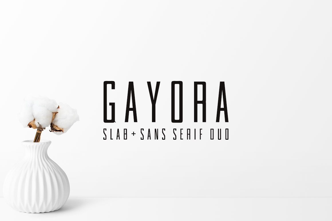 Gayora: A Slab Serif Font for Editorial Design