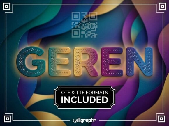 Geren: A Bold Decorative Font for Crafters