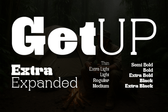 Getup Extra Expanded Font for Bold Branding