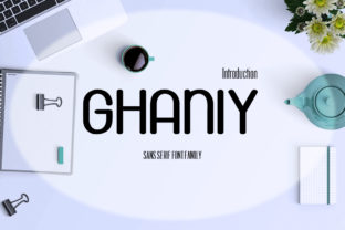 Ghaniy: A Clean Sans Serif Font for Polished Brands