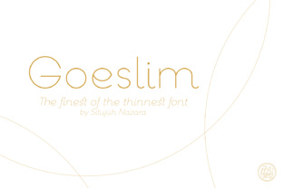 Goeslim: The Ultra-Thin Serif Font for Modern Brands