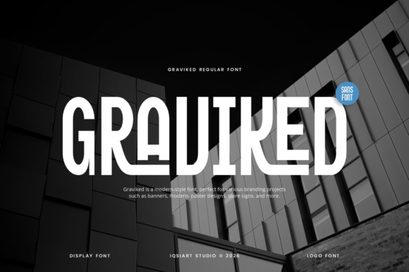 Graviked: A Bold Typeface for Strong Branding