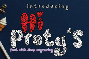 Hi Prety s: A Floral Display Font for Editorial Design