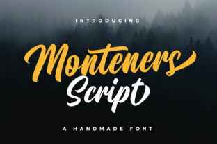 Monteners: The Elegant Script Font for Crafters