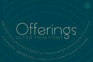 Offerings: A Refined Sans Serif Typeface