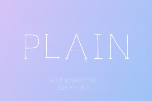 Plain Capital: The Elegant Serif Font for Crafters