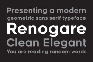 Renogare: The Perfect Sans Serif Font for Crafters