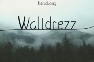 Walldrezz: A Modern Sans Serif Font for Branding